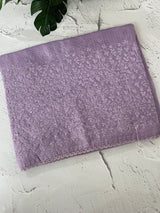 Soft kota checks saree with embroidery - MS7695 Lavender
