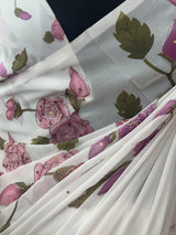Pure Georgette saree with digital prints and sequence work SHCNEIR