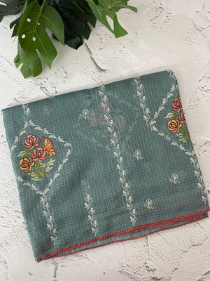 Silky kota saree with embriodery MS2450