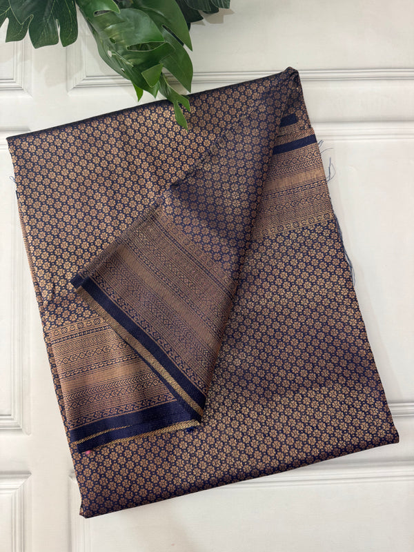 Banarasi soft silk saree MKSS1551 DarkBlue