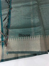 Semi silk sarees with temple border  MTS890