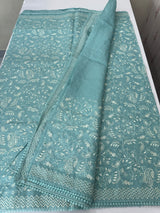 Kota silk saree with embroidery MKS7012 - Blue