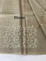 Pure desi tussar silk saree with embroidery - MTSS659