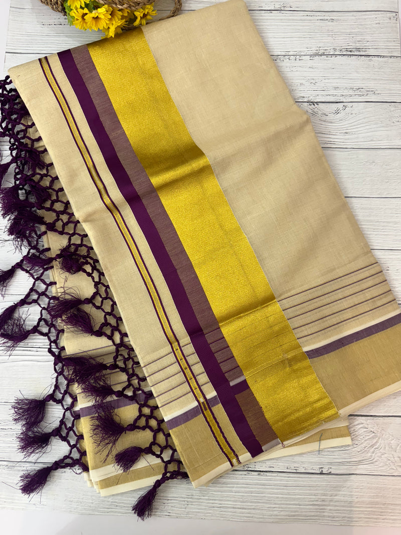 Kerala tissue saree - Vadamalli