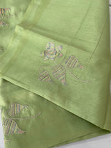 Tussar finish soft silk saree with thread embroidery MTS568