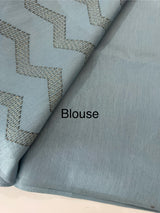 Art silk saree with embroidery MSA341 - Grey (2)