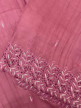 Semi tussar saree with cutwork MSHK566