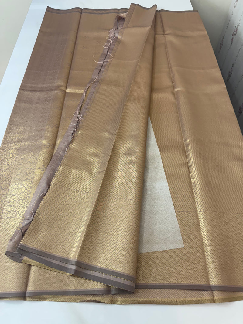 Pastel brocade semi silk sarees MS67443