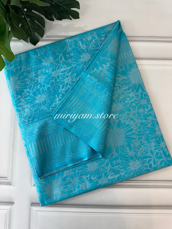 Premium Pastel soft silk Saree - MKP970 CobaltBlue