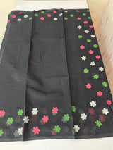 Supernet embriodery saree MSE532 Black