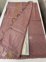 Fancy Chanderi silk saree with blouse MFC213