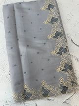 Satin finish kosa tussar saree with cutwork - MSH205