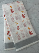 Semi linen saree with digital prints  MLS8766