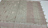 Soft blended silk saree with zari weaving and applique borders MS16445