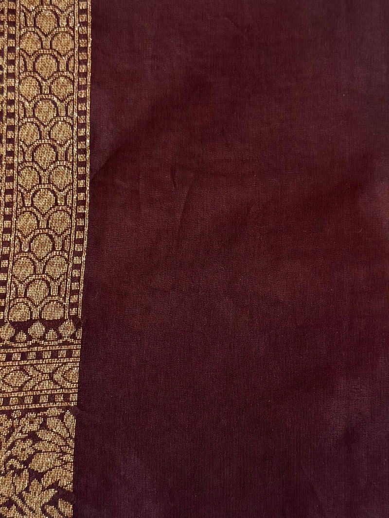 Banarasi viscose Georgette saree MKGS611- ParrotGreen to Coffee