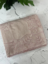 Striped Mul chanderi saree with applique borders MSH987 - PaleMauve