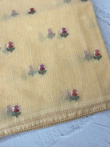 NetKota saree with embroidery MSN765 Yellow