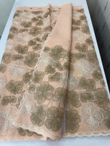 Jute linen saree with thread work MSH204