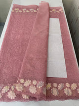 Soft Organza saree with thread work and tissue applique borders - MCW605