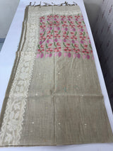 Jamdani silk Cotton Saree with blouse MS12552