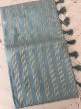 Fancy Chanderi silk saree with blouse MFC218