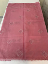 Organza saree with embroidery - MSH375(2) Pink
