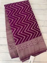 Semi Banarasi Georgette saree MKGS721 Vadamalli