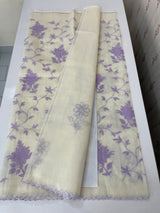 Lightweight Kota Moonga checks saree with applique work MSH288