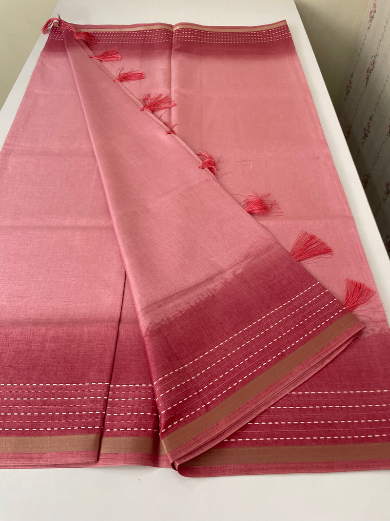 Soft Semi silk saree with thread work MSR698