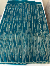 Semi soft Organza saree with zari thread work MSB8433 - Teal