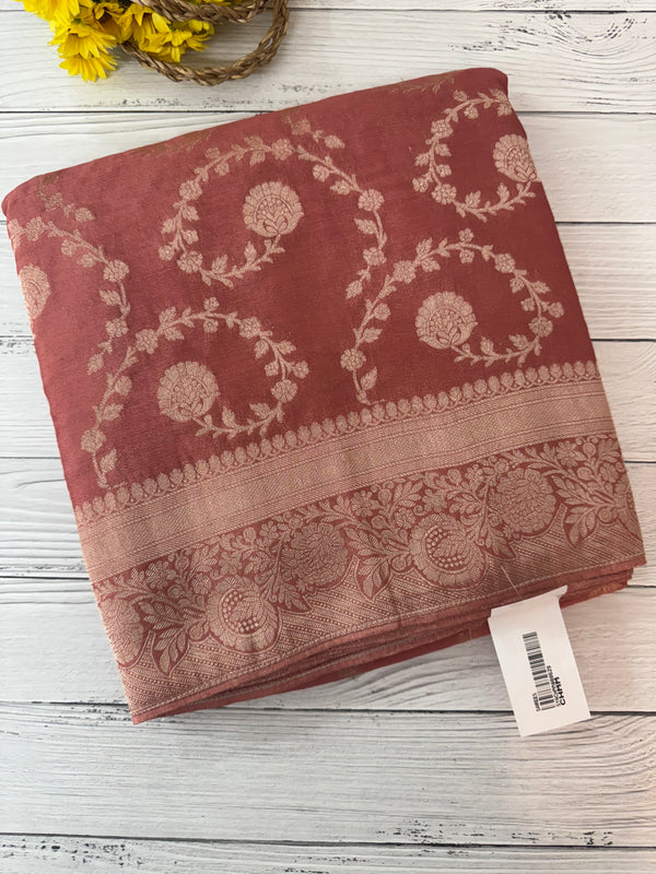 Semi Banarasi Georgette saree MKGS721