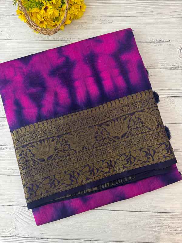 Tie & Dye Jute silk sarees  MJL987