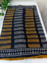 Pure mul mul cotton hand block printed saree SKRTHT