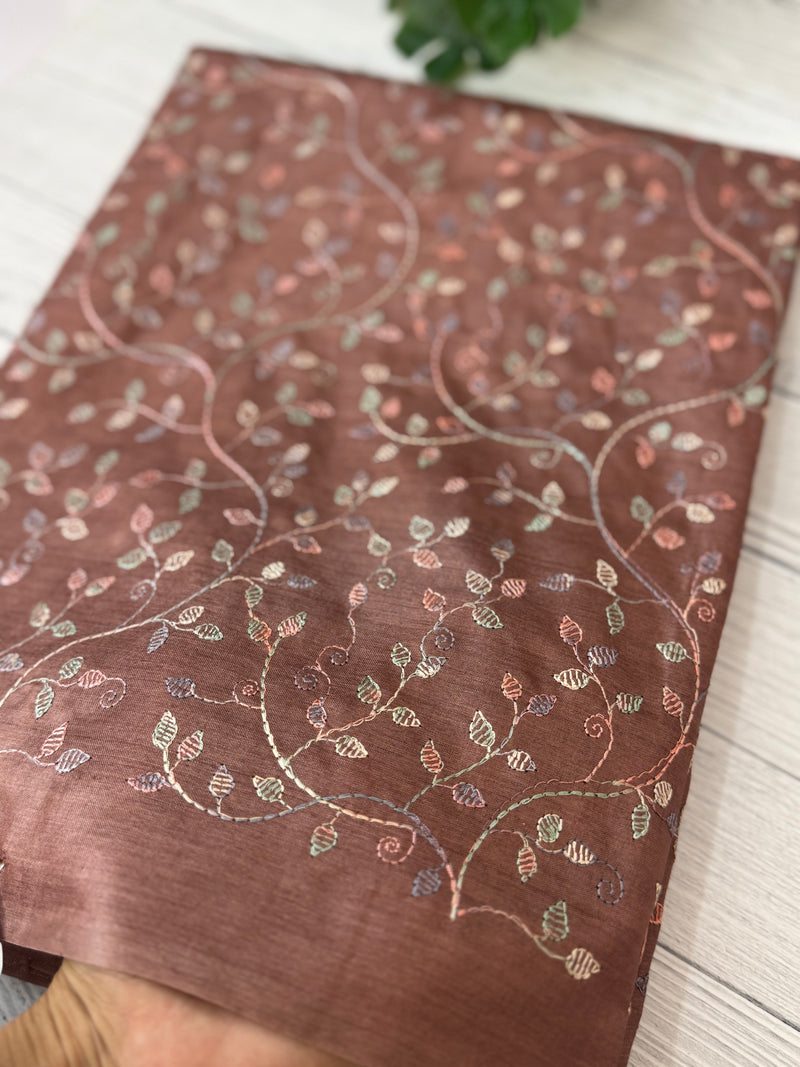 Pure desi tussar silk saree with embroidery- MTSS659 (2)