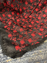 Soft kota checks saree with embroidery MS7843