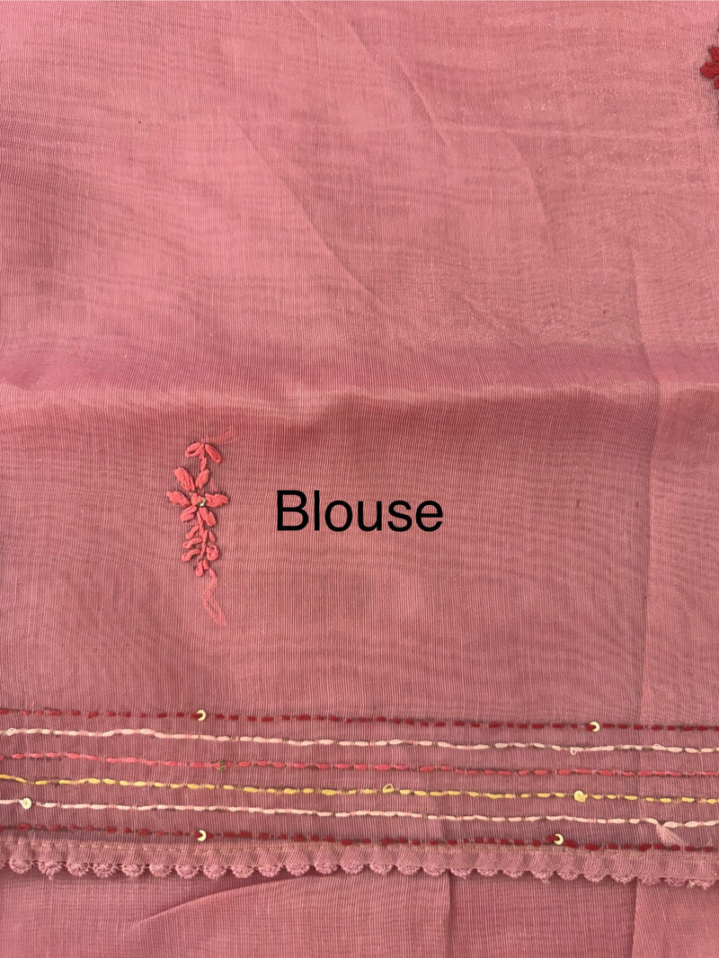Handworked Tissue silk saree FBLK162