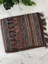 Semi Chanderi saree with hand kanta embroidery MS9899