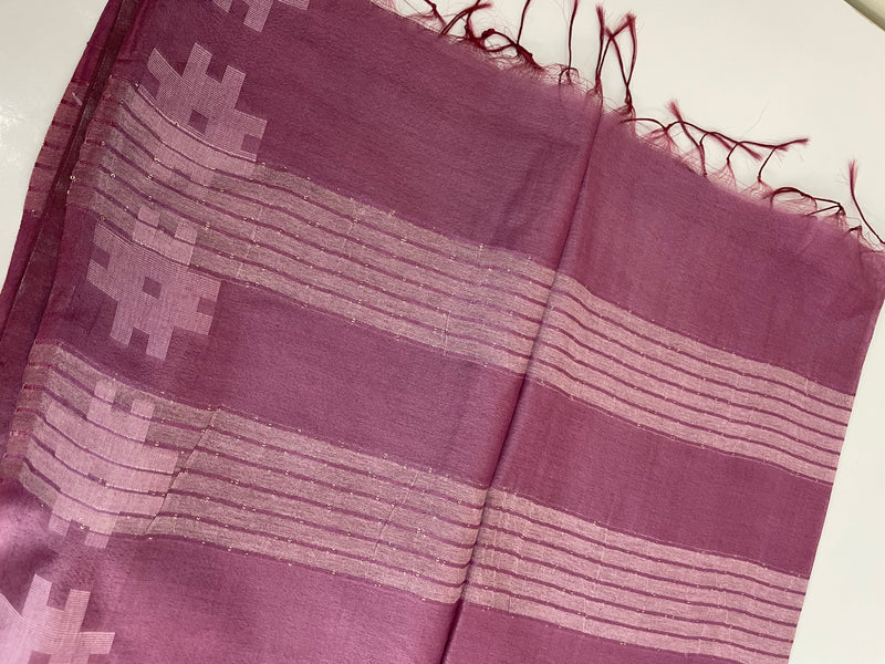 Semi tussar saree MS871