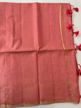 Tussar mix Semi silk saree with small zari weaving MSS8925
