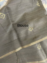 Jamdani silk Cotton Saree with blouse MS12552