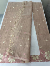 Soft Tissue kota embroidery saree MSK4660 DuskyPink