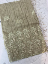 Soft Tissue kota embroidery saree MSK4660 DustyGreen