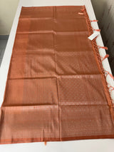 Premium Brocade Soft Silk Saree MS6788 - Peach