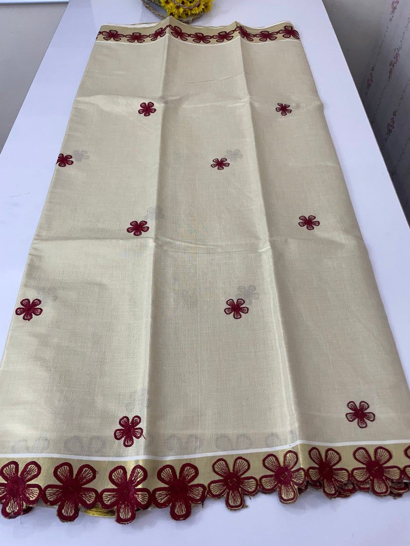 Kerala tissue saree- Gold