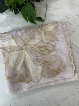 Jute Linen saree with thread work MSH206
