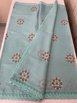 Silky kota embroidery saree MSK4359