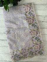 Phulkari NetKota embroidery saree - MSH126 Pastel Lavender