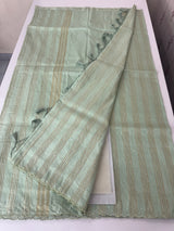 Fancy Chanderi silk saree with blouse MFC218 Pastel MintGreen