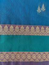 Kanchi Silk cotton saree with zari weaving - MSK897