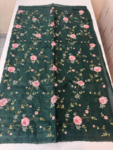 Kota saree with embroidery MS14954 - Green
